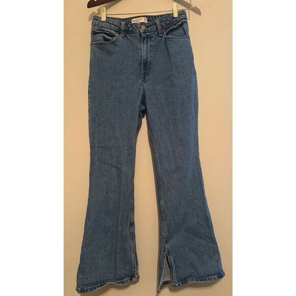 Abercrombie & Fitch Blue Flare Jeans - Picture 1 of 8